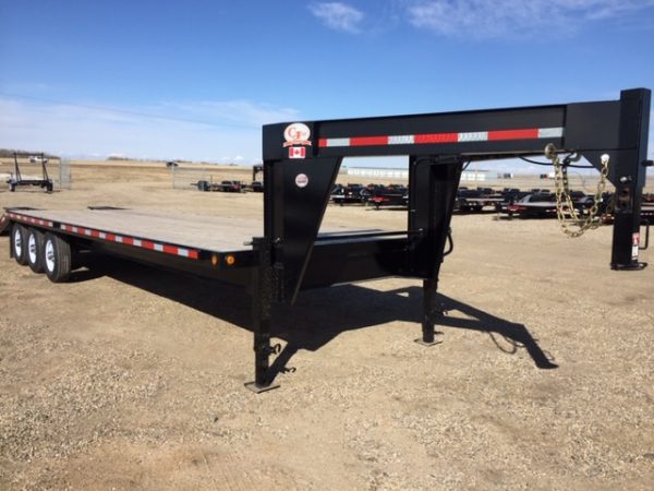 CJay H370-24ft Gooseneck with Flip up Ramps